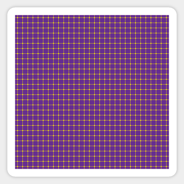 Purple Dot Optical Illusion Pattern Sticker by sciencenotes